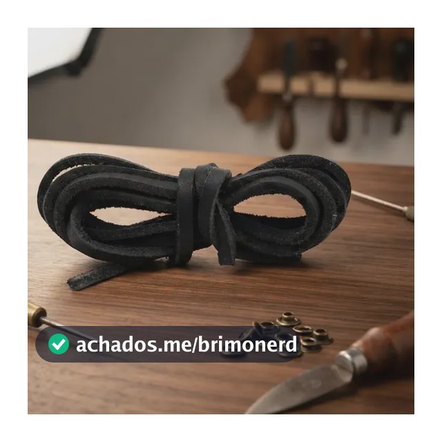 Cadarço Couro Legitimo Para Tênis Mocassim Docksider 1,50 Mt