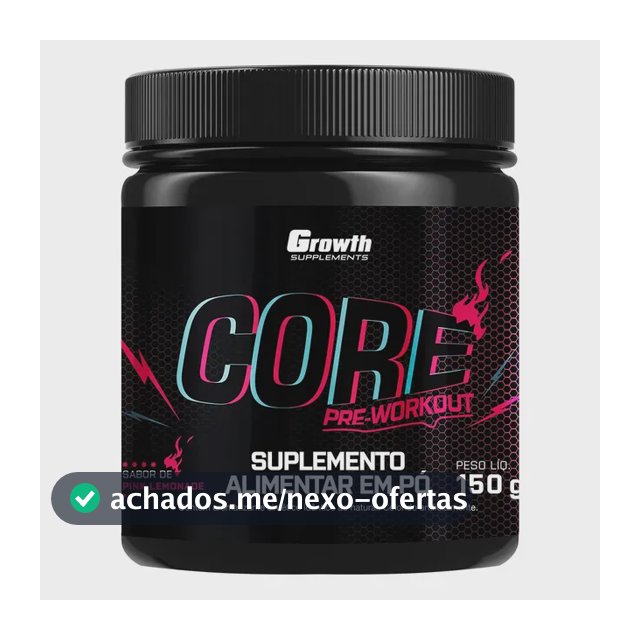 Pré Treino Core 150g Growth Supplements Pink Lemonade