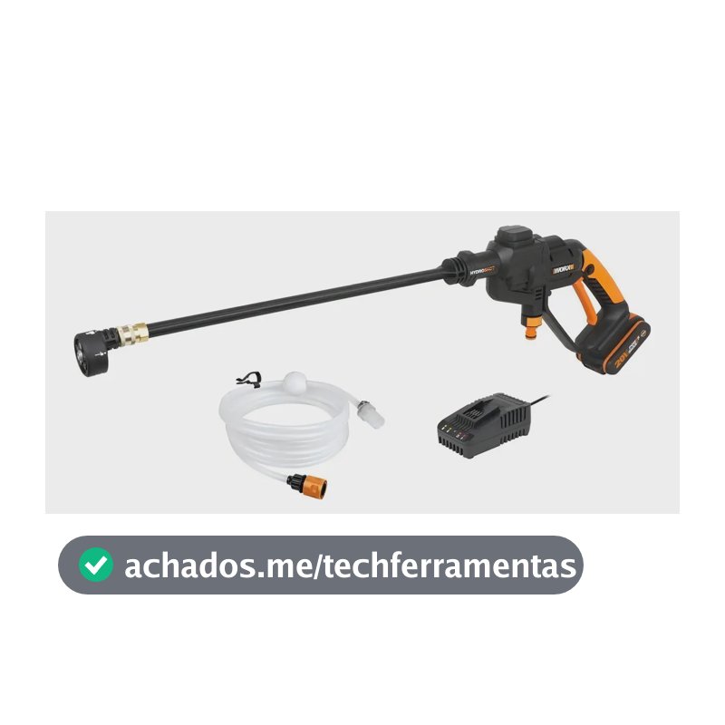 Lavadora De Alta Pressão 20v Com Bateria E Carregador Worx