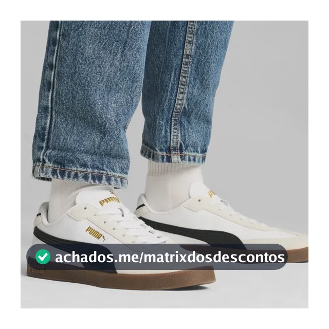 Tênis Feminino Club Ii Puma Branco E Preto Liso 38 Br