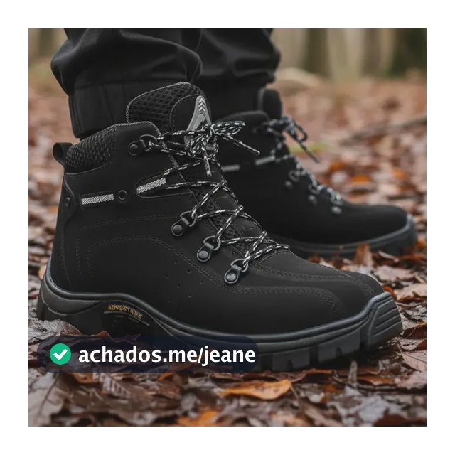 Tênis Bota Coturno Adventure Trilha Rapel Caminhada De Couro
