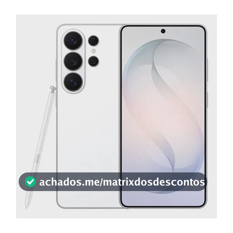 Celular Samsung Galaxy S26 Ultra 5G, 256GB, 12GB RAM, Câmera Quádrupla, Tela Grande de 6.9" Branco