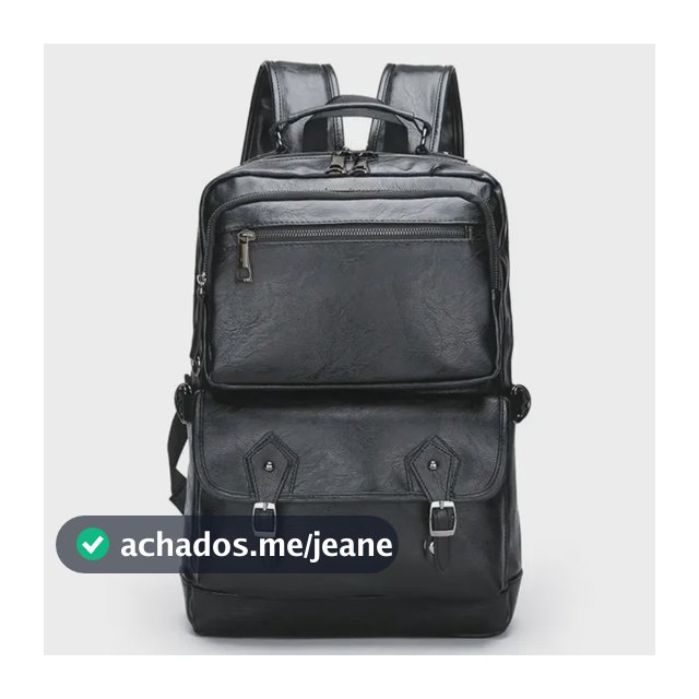 Mochila De Couro Executiva My Chair Notebook Masculina Feminina Viagem Escolar Luxo Faculdade Impermeável Usb Cor Preto