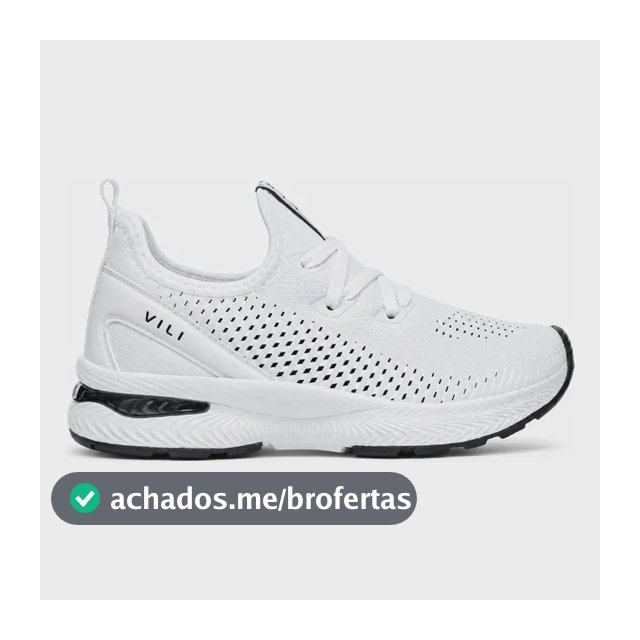 Tênis Branco Feminino Vili Para Caminhada Academia Treino