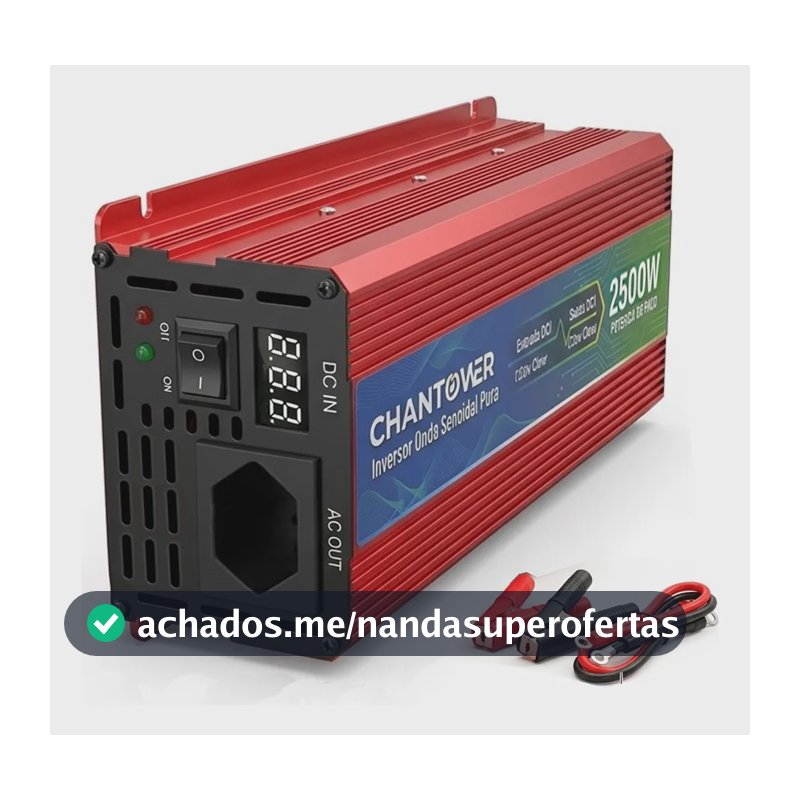 2500w Inversor De Energia 12v-110v Onda Senoidal Pura