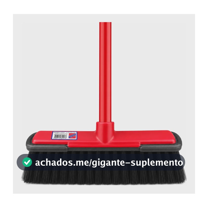 Vassoura Cerlon 30 Cm Com Cabo Pelo Sintético Ki Lar