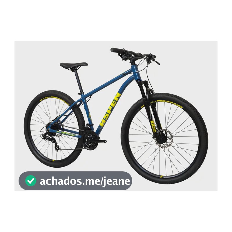 Bicicleta Aro 29 Caloi Aspen Freio Hidraulico 24 Velocidades Cor Azul Tamanho Do Quadro 17