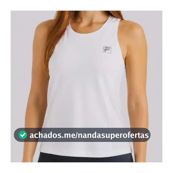 Regata Fila Core Run Feminina Branca Branco - M