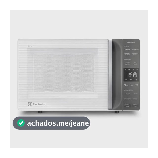 Micro-ondas Electrolux Branco 23L Efficient ME23B