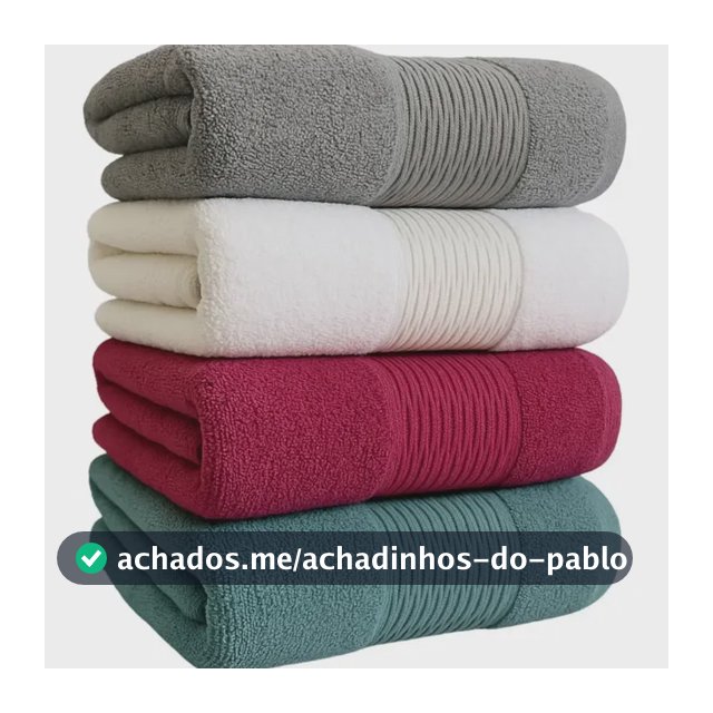 Kit 4 Toalhas De Banho Premium 100% Algodão Grande Grossa Sortida Liso