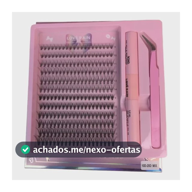 240 Kit Extensão De Cílios Tufinho Lash Iniciante Mix 9-14mm