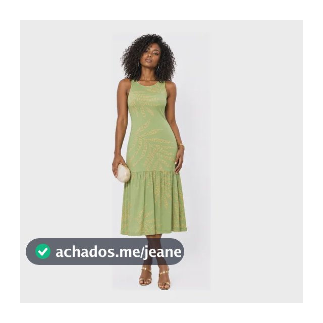 Vestido Midi Verde Estampado Casual Soltinho Barra Franzida