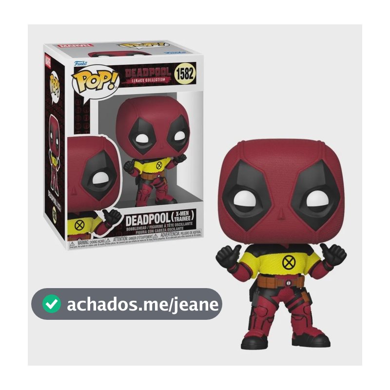 Boneco Funko Pop! Marvel Deadpool 2 Com Camiseta Do X-men