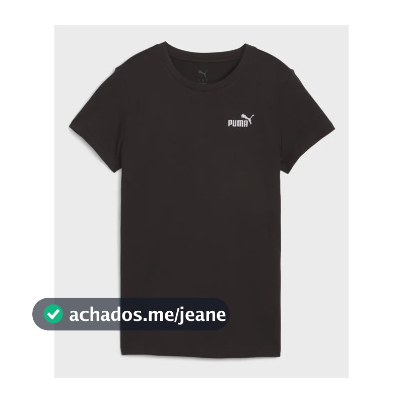 Camiseta Feminina Ess No. 1 Logo Slim Tank Puma Preto N/a M Lisa