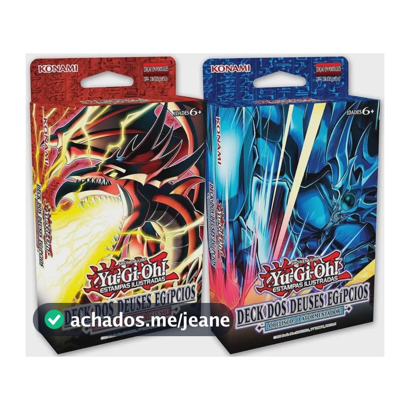 Yugioh 2 Deck Deuses Egípcios Obelisco E Slifer Português