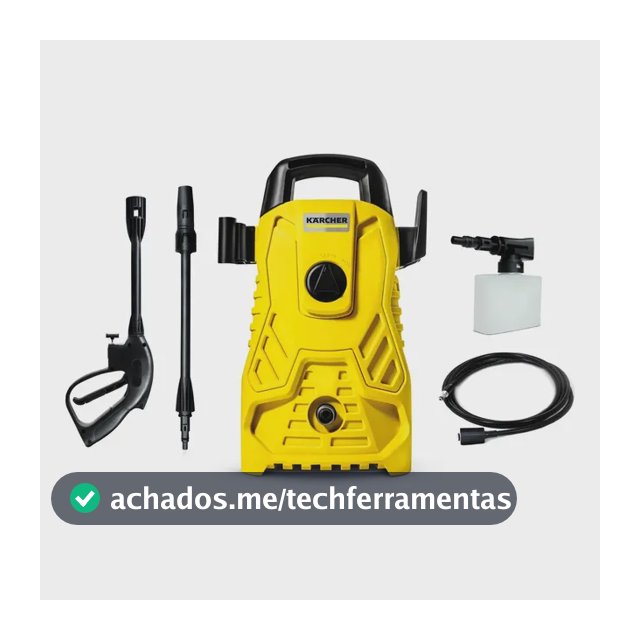 Lavadora De Alta Pressão Kärcher Compacta 1.500 Psi/libras 1400w 300l/h Com Aplicador De Detergente E Lança Regulável 220v Amarelo/preto 50/60hz