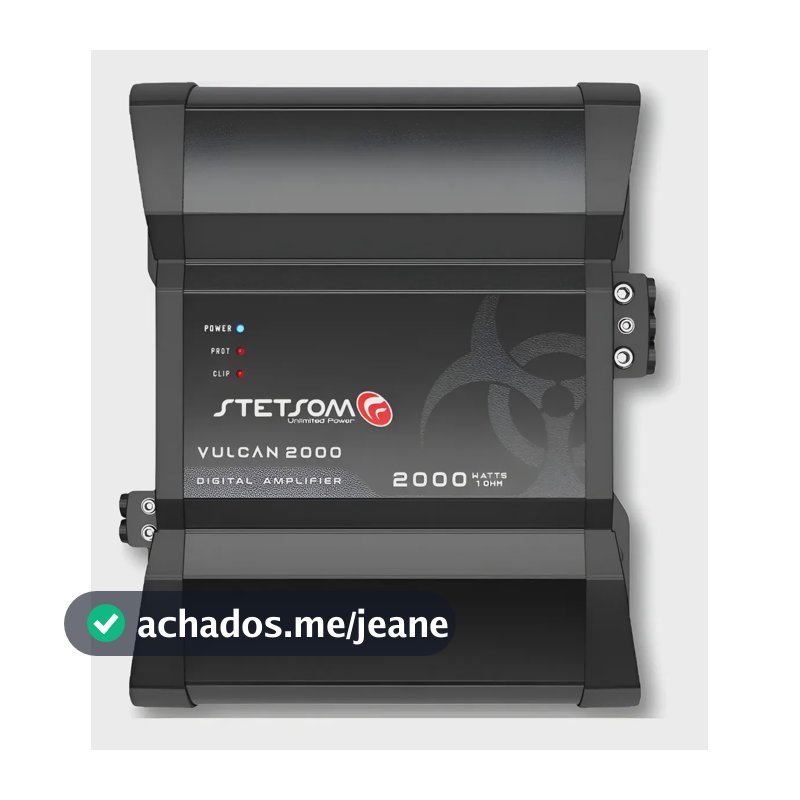 Módulo Amplificador Stetsom Vulcan 2000w Mono 1 Ohm Digital Preto