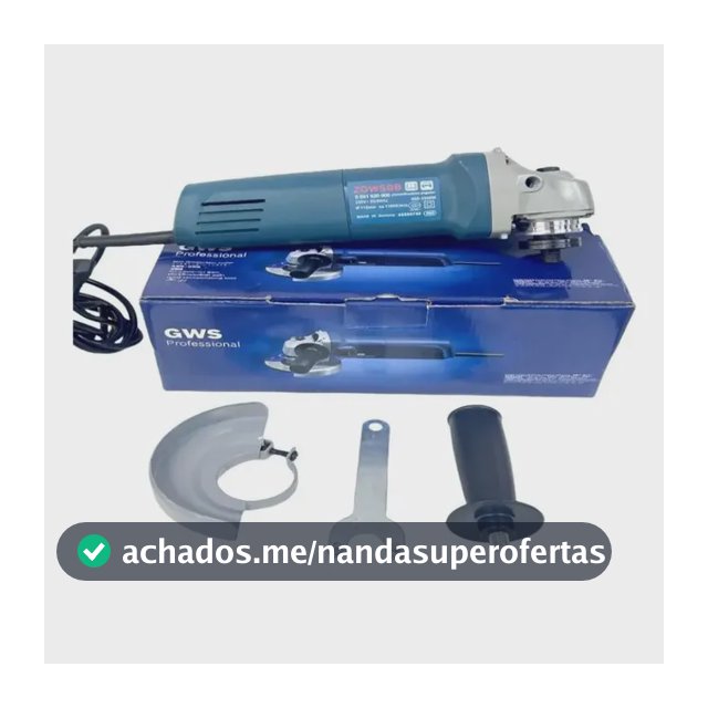 Esmerilhadeira E Lixadeira Angular Gws 6-115 1000w 220v Azul 220v