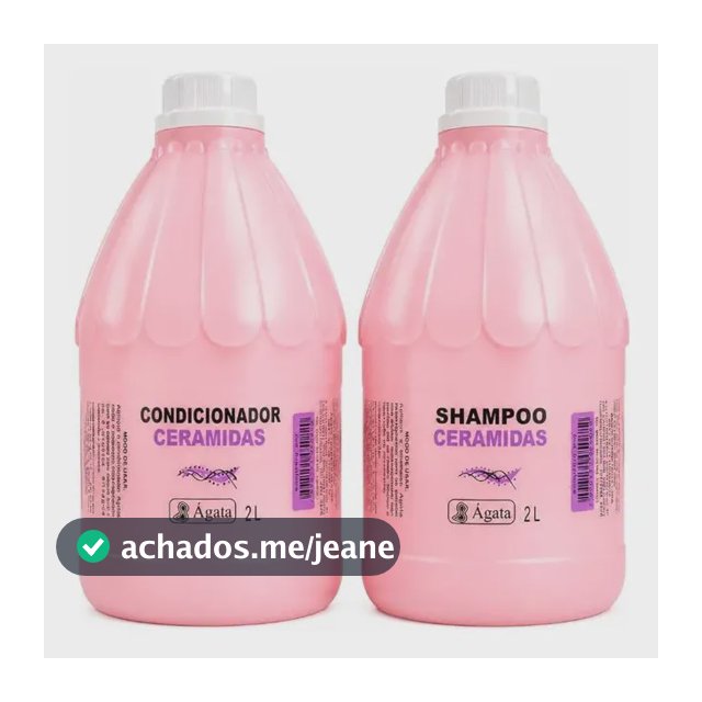 Kit Shampoo E Condicionador 2 Litros Agata Hidrata Muito