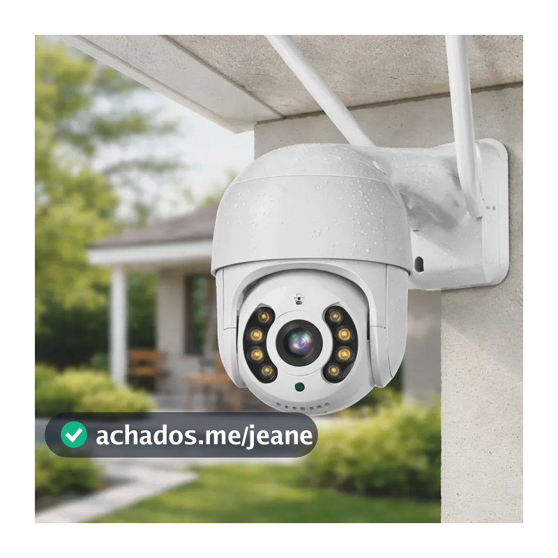 Câmera de Segurança Externa Yoosee Wi-Fi Full HD 360° Visão Noturna IP66