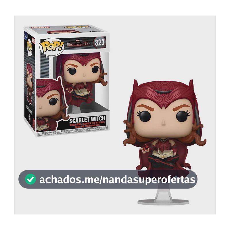 Funko Pop Scarlet Witch 823 Wanda Vision Feiticeira Original
