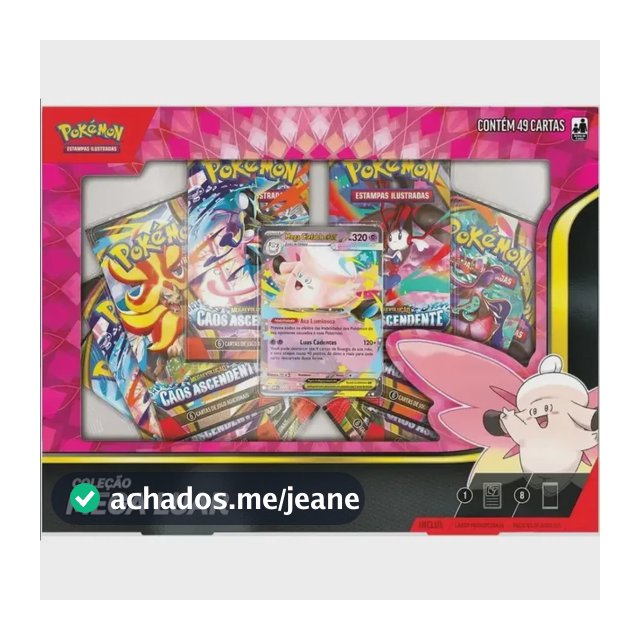 Box Pokémon Tcg Coleção Mega Luar Mega Clefable Ex Português