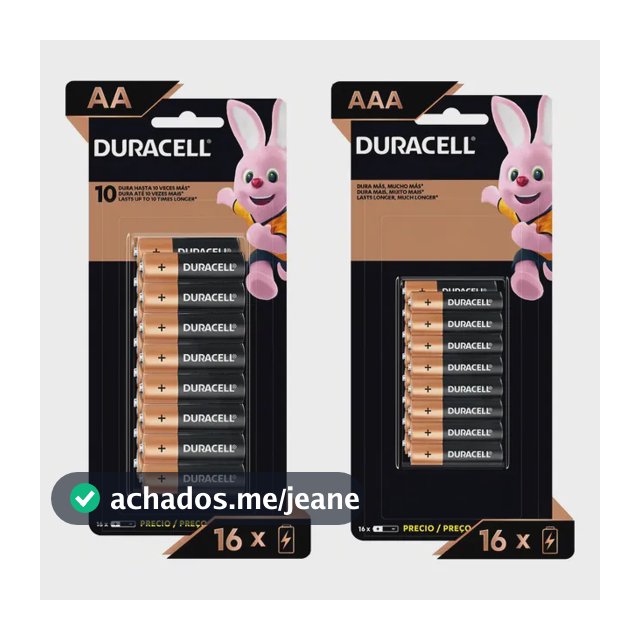 Kit Duracell Com 16 Pilhas Aa E 16 Pilhas Aaa