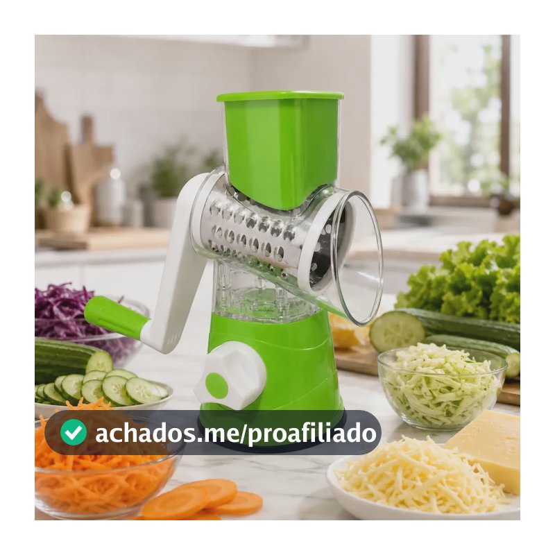 Ralador Queijo Fatiador Legumes Cortador Vegetais 3 Em 1