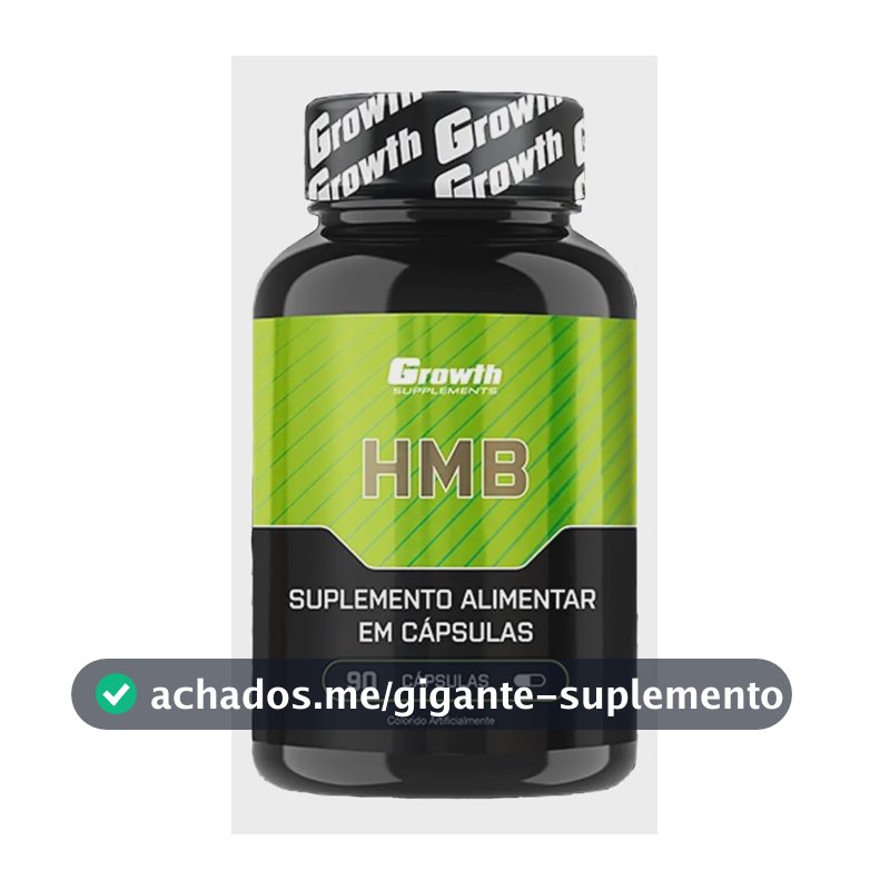 Hmb 90 Cápsulas Growth Supplements Sem Sabor