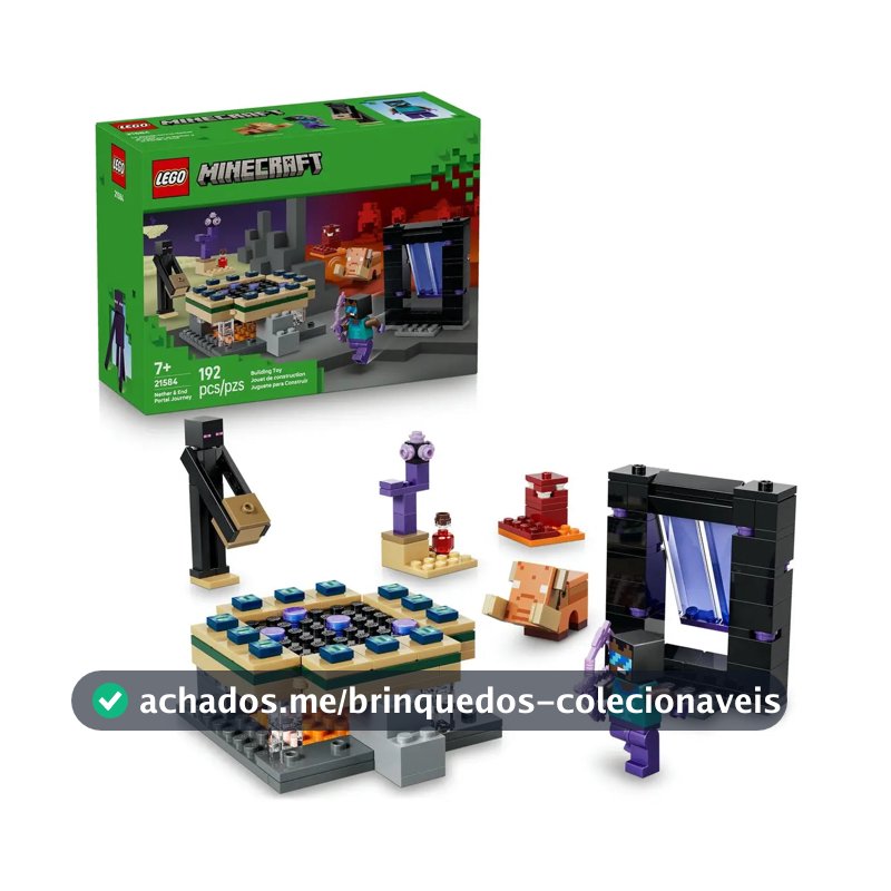Lego Minecraft Jornada do Portal do Nether e do End 21584