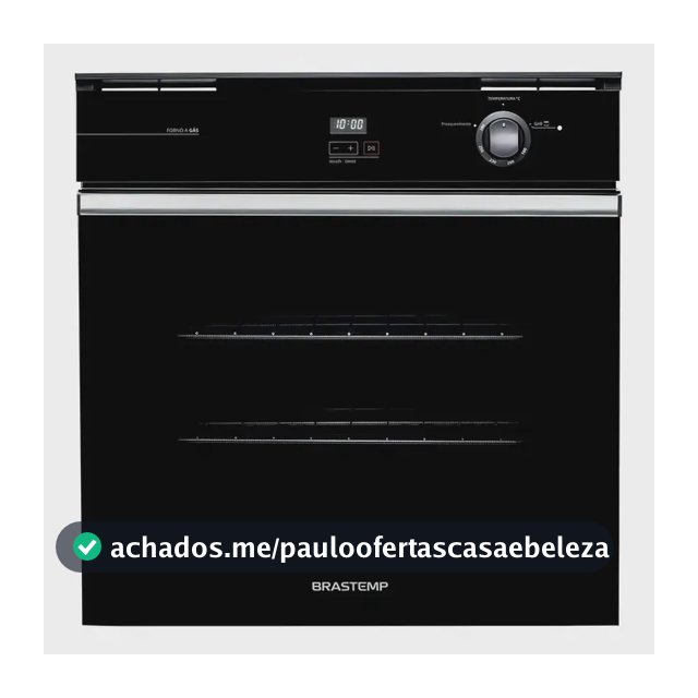 Forno de Embutir a Gás Brastemp 78L Preto Grill - BOA84AE