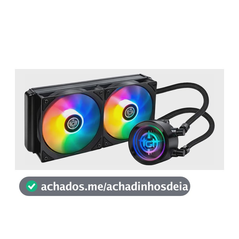 Water Cooler TGT Spartel V2 Preto Rainbow 240mm com TDP 260W