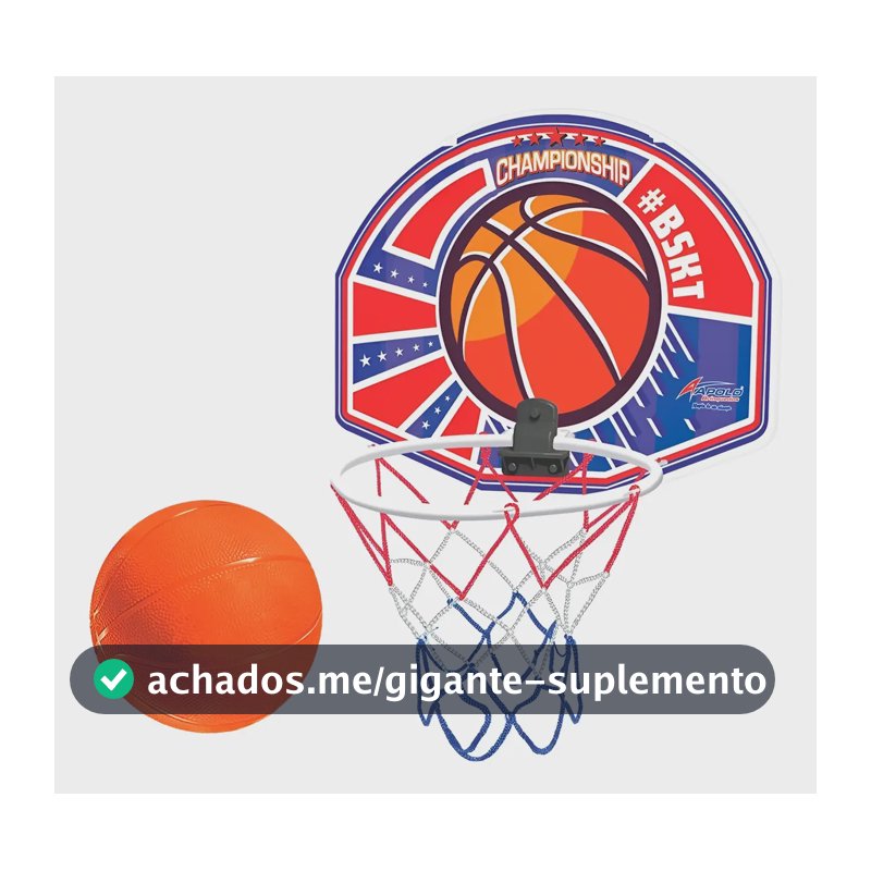 Mini Cesta Basquete Infantil Com Bola E Suporte P/ Porta
