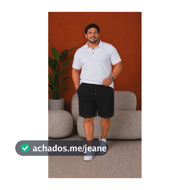 Bermuda Jogger Plus Size Masculina G1 Ao G4 Promoção Rapido Preto G4
