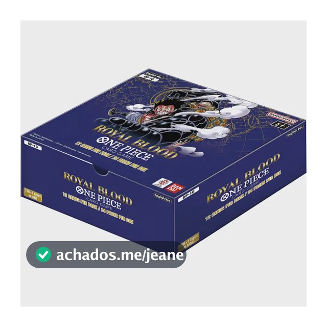 Booster Box One Piece Op10 Royal Blood Inglês Lacrado Bandai Op-10 Inglês