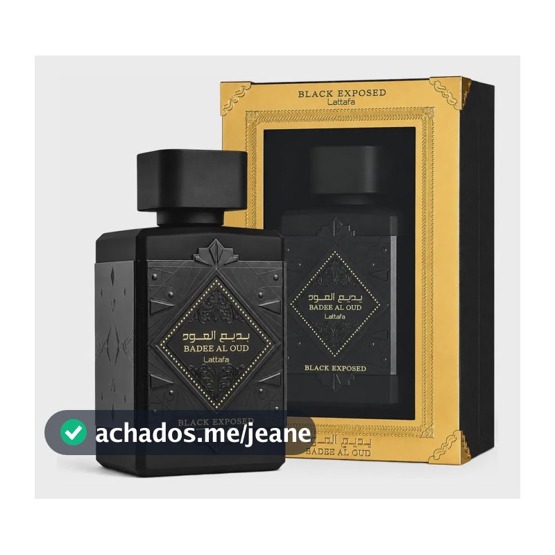 Perfume Árabe Lattafa Badee Al Oud Black Exposed Edp 100ml