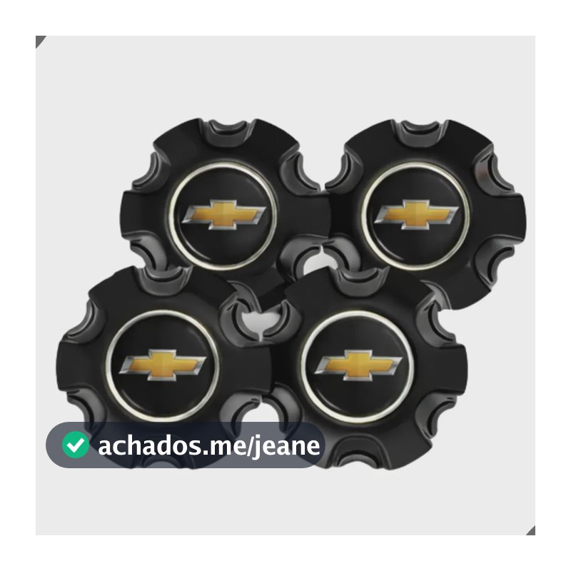 04 Calota Roda S10 Ltz High Country Ano 2017 A 2022 Aro 18 Preto