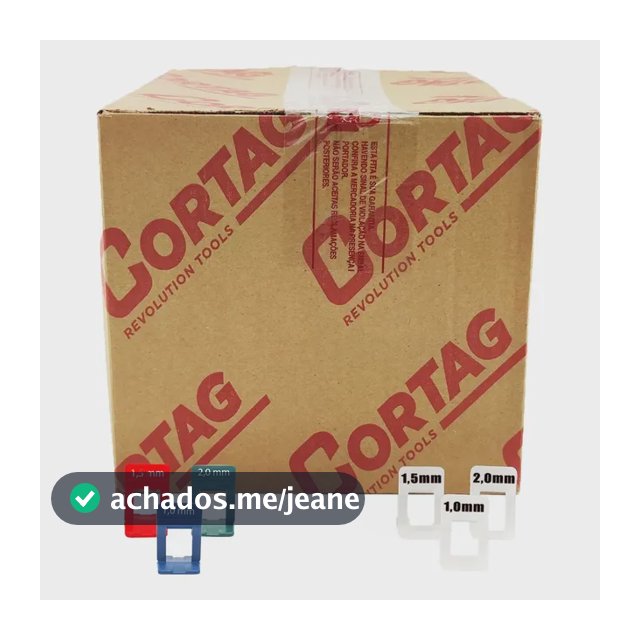 1000 Niveladores Espaçadores Slim Cortag Porcelanato Azulejo