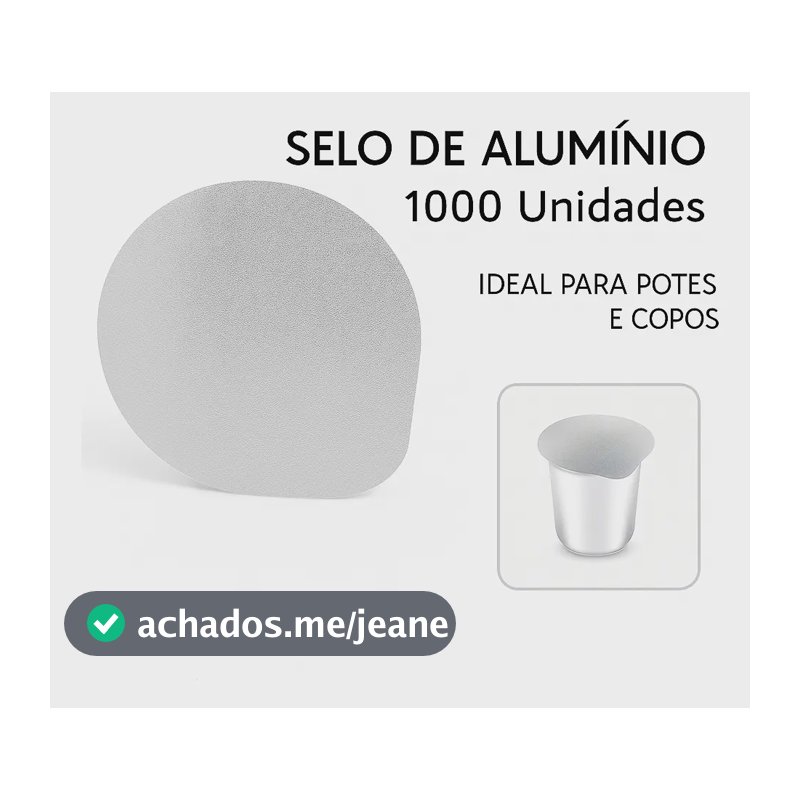 Selos De 100mm 1000 Peças Para Copos E Potes Pp E Pe