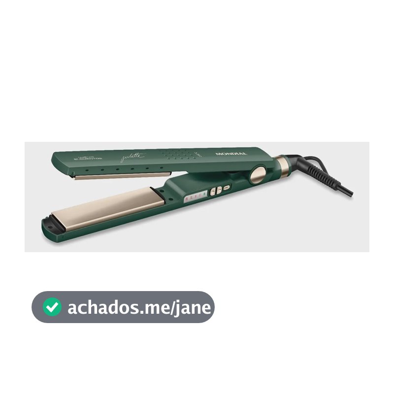 Prancha Alisadora By Juliette Mondial Verde Oliva Bivolt P-JU-02