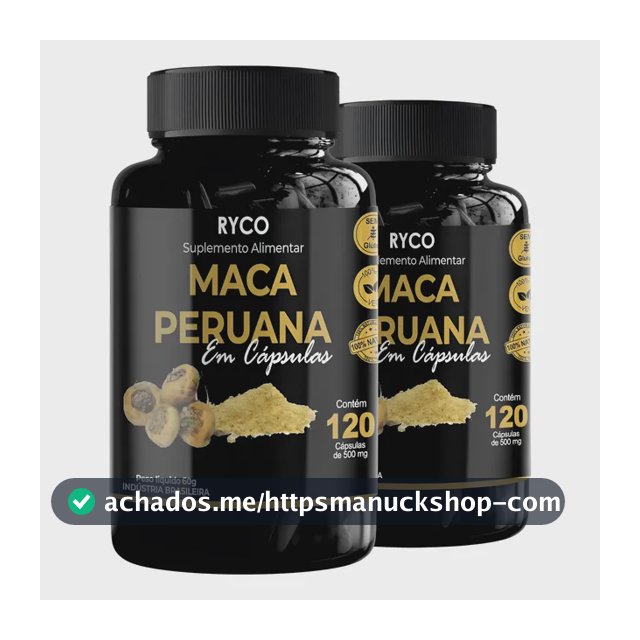 2x Maca Peruana 120 Cápsulas Original- Envio Já Sem Sabor