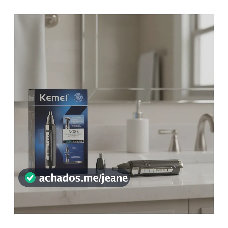 Aparador de Pelos Kemei KM-6511 para Nariz e Orelhas