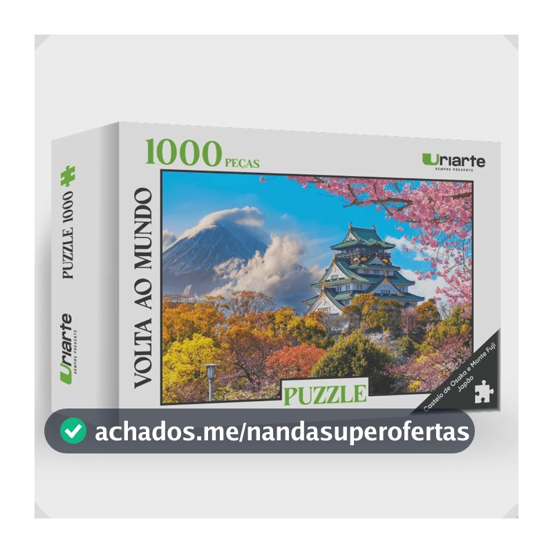 Quebra Cabeça 1000 Peças Japão Paisagem 70x48cm Uriarte