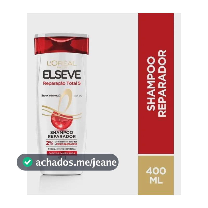 Shampoo L'Oréal Paris Reparação Total 400mL