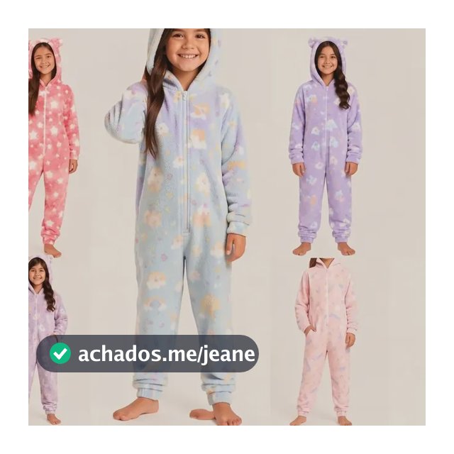 Macacão Soft Infantil 04 Ao 08 Menino Menina Pijama Sortido
