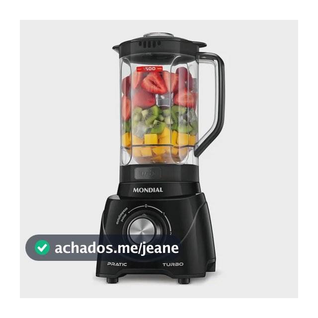 Liquidificador Pratic Turbo, Mondial, 550W - L-98-B