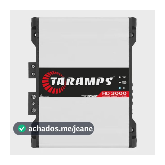 Módulo Amplificador Taramps HD 3000 de 3000W RMS 4 Ohms Classe D