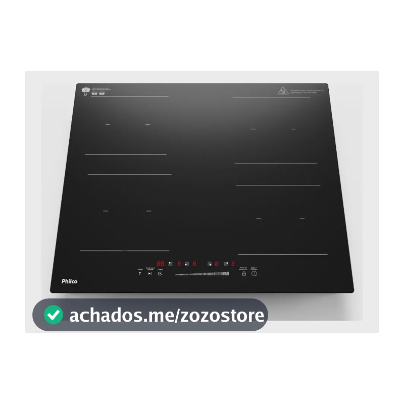 Cooktop De Indução Pctq1 Função Turbo 4 Bocas Philco