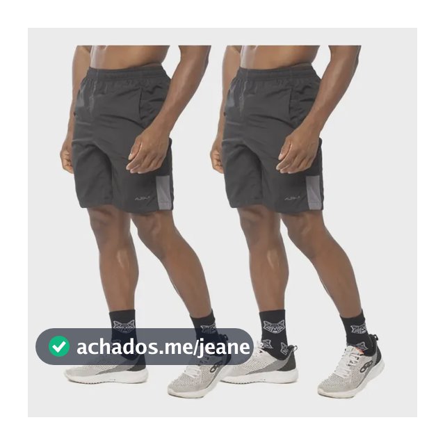 Kit 2 Bermudas Square Masculinas Dry Academia Alpha
