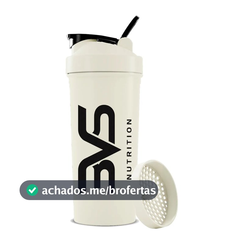 Coqueteleira / Shaker Branca - Academia 600ml - 3vs Nutrition